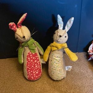 Set of decorative Easter rabbits